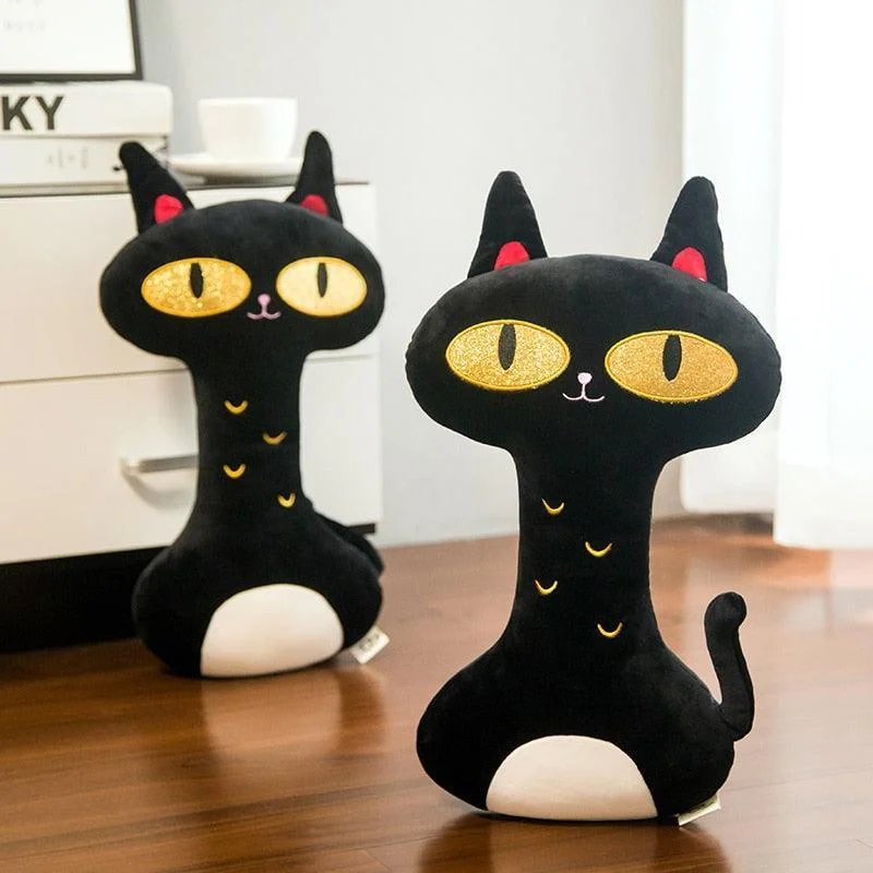 Black Cat Throw Pillow Plushies Toy