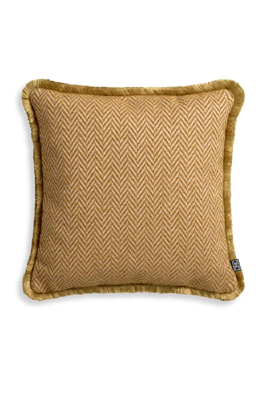 Chevron Pattern Fringed Cushion S | Eichholtz Kauai