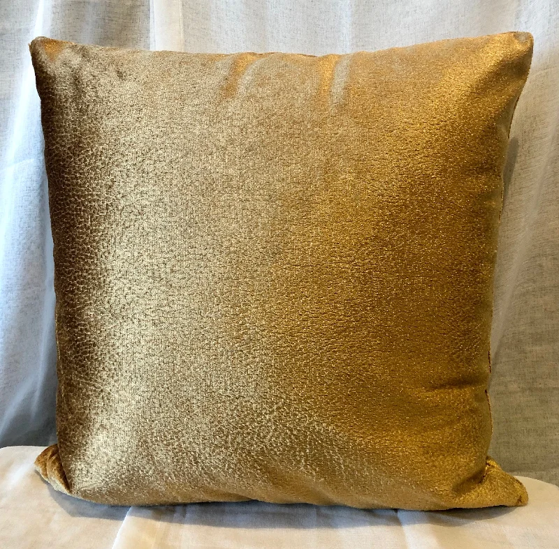 Gold Velvet Pillow 24"x24"