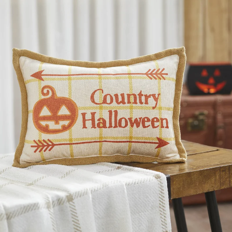 Country Halloween Pillow 9.5x14