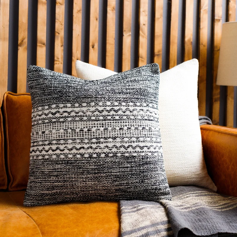 Duryea Hand Woven Cozy Heathered Throw Pillow