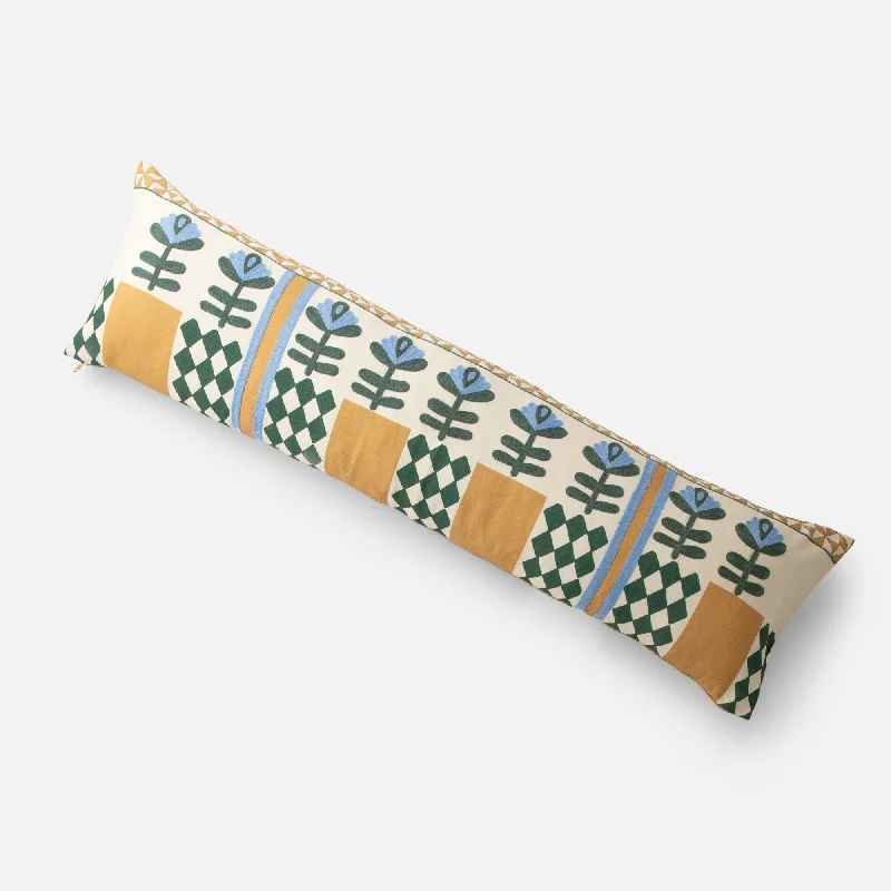 Schoolhouse x Rachel Murray Flower-Bed Bolster Pillow