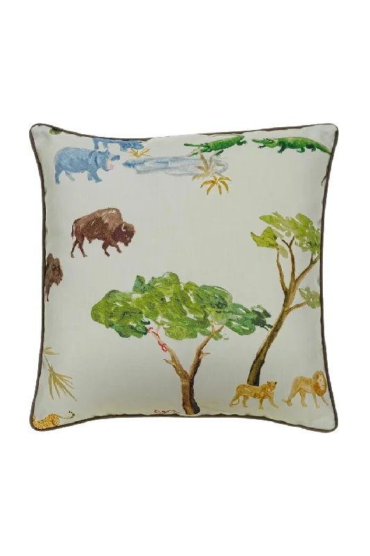 Hand-Painted Outdoor Cushion | Andrew Martin Noah