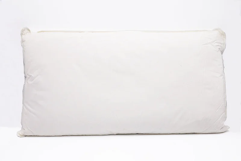 Real Down Bed Pillow for Sleeping with GOTS Certified Organic Cotton Covering