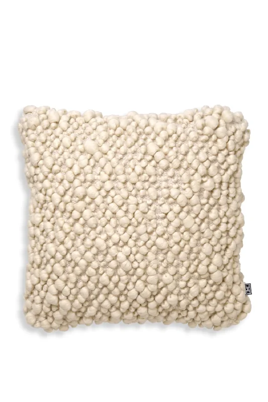 White Wool Cushion | Eichholtz Schillinger