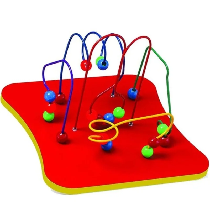 5 Wires and Beads Wall Activity Toy