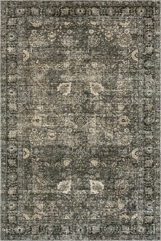 Bayberry Vintage Washable Rug | Green Grey