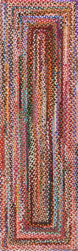 Bohemian Chindi Braided Rug | Multicolor