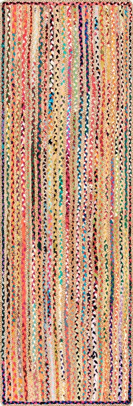 Braided Chindi Spectrum Jute Rug | Multicolor