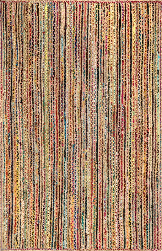 Braided Chindi Spectrum Jute Rug | Multicolor