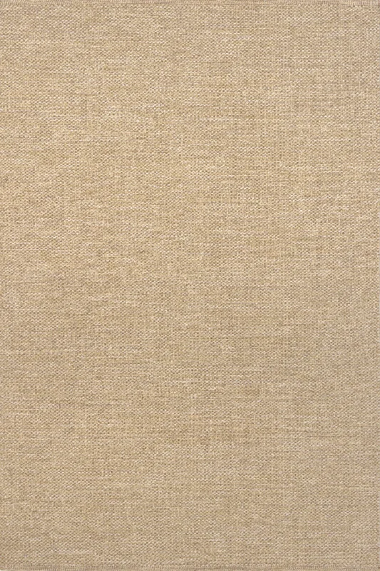 Cotton Solid Flatweave Rug | Tan