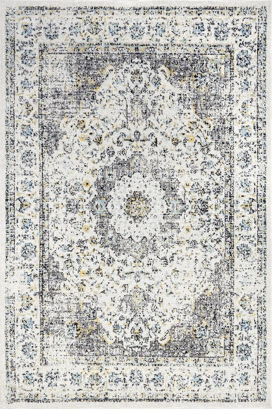 Distressed Persian Rug | Grey