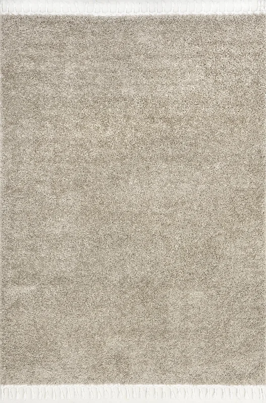 Dream Solid Shag Rug | Beige