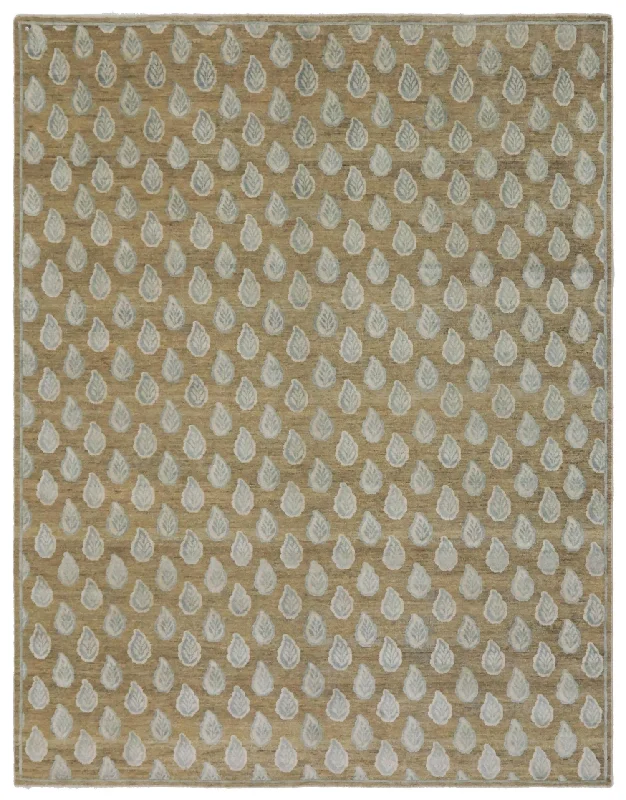 Leaf Handwoven Transitional Rug, J75613