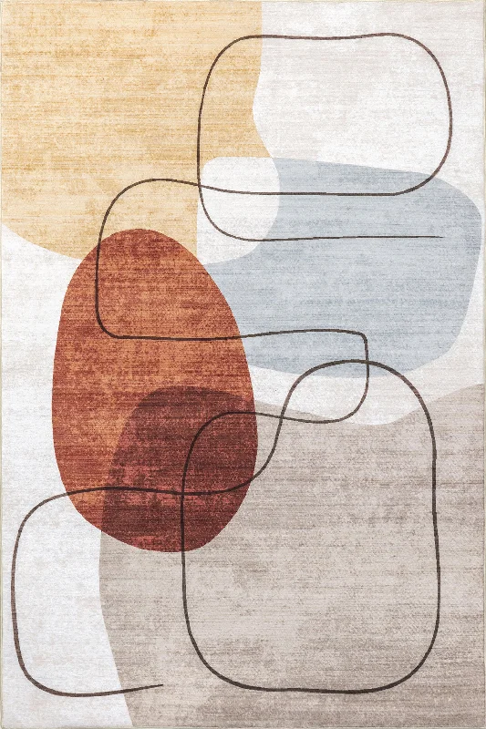 Liliana Abstract Washable Indoor/Outdoor Rug | Multicolor