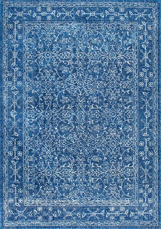 Medieval Tracery Rug | Dark Blue