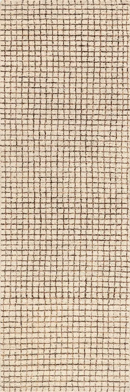 Melrose Checked Rug | Cream