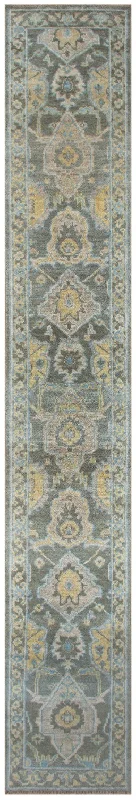 Oushak Runner Handwoven Traditional Rug, J71475