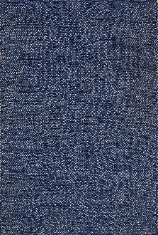 Perfect Handwoven Jute-Blend Rug | Blue