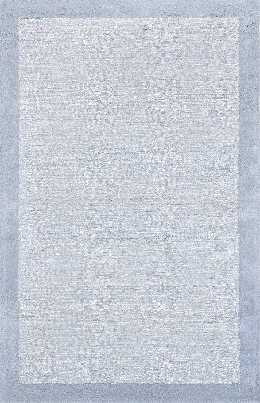 Raya Wool Monochromatic Rug | Blue