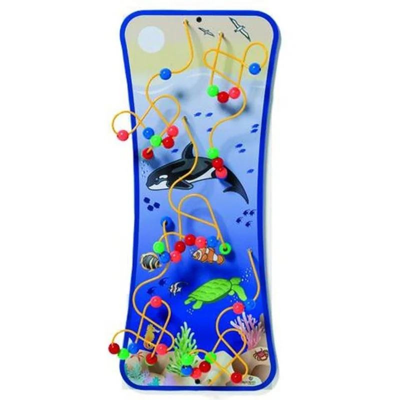 Seascape Wire Bead Maze Wall Toy