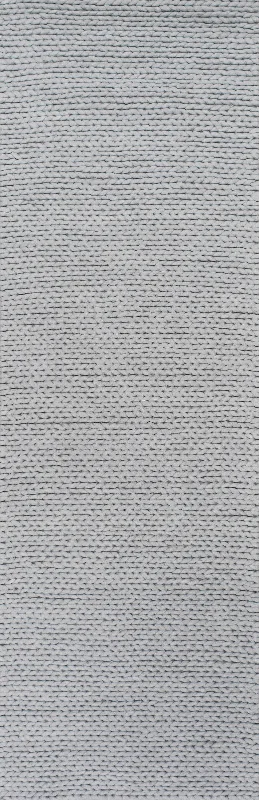 Softest Knit Wool Rug | Light Grey