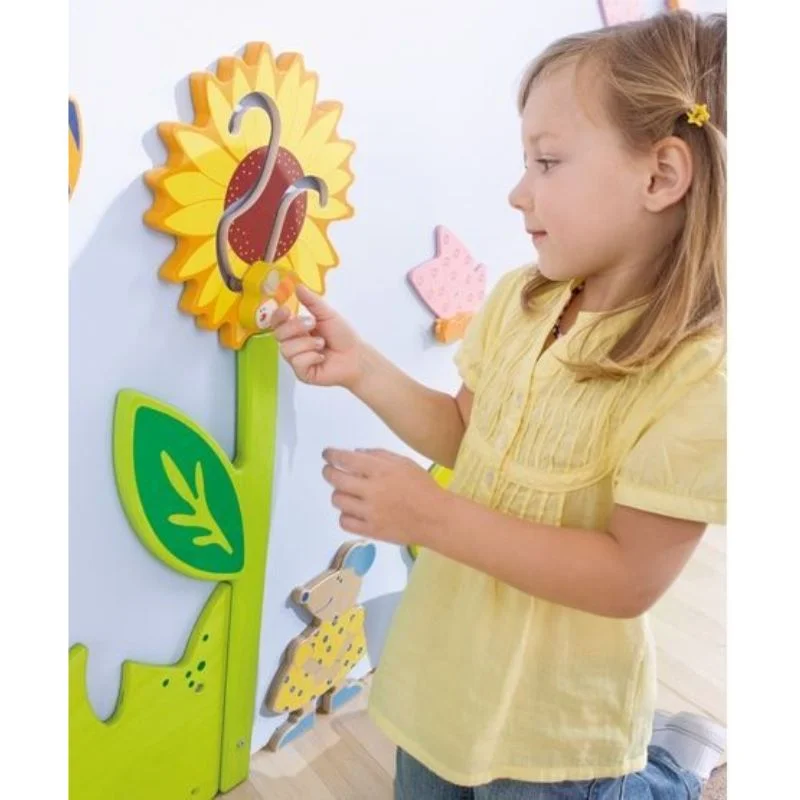 Sunflower with Bee Wood Play Wall Decor