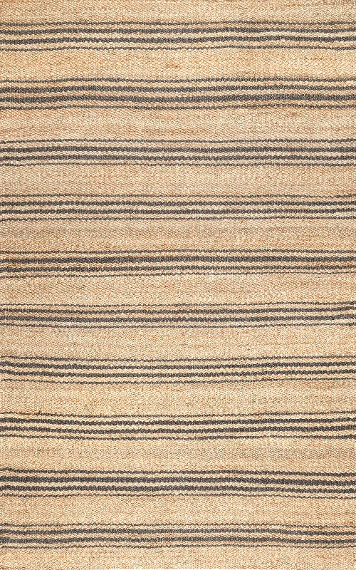 Sycamore Striped Jute Rug | Natural