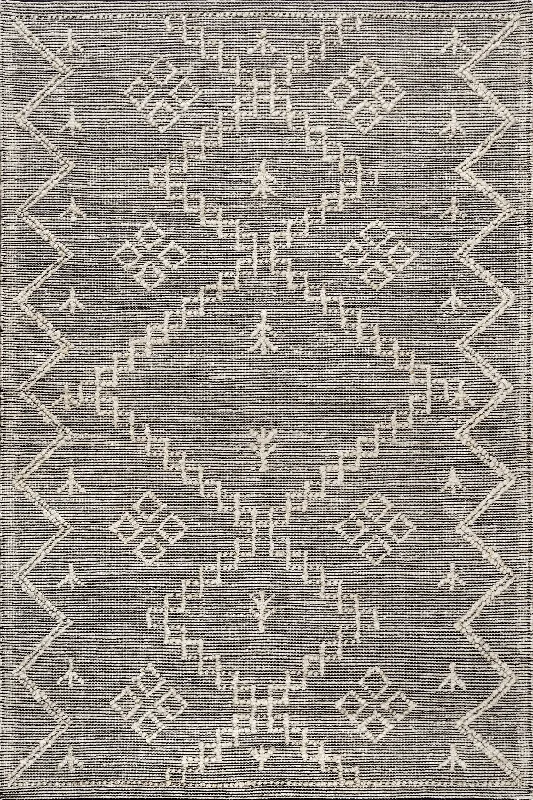 Textured Moroccan Jute Rug | Beige