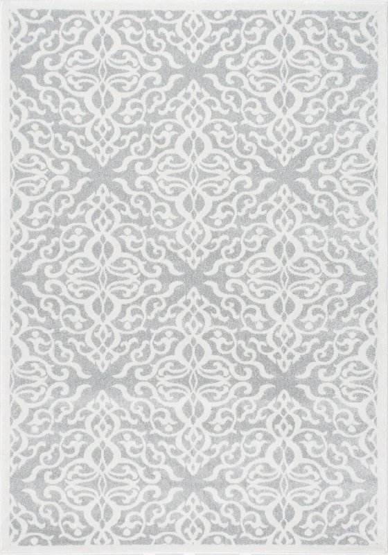 Wrought Iron Trellis Rug | Grey