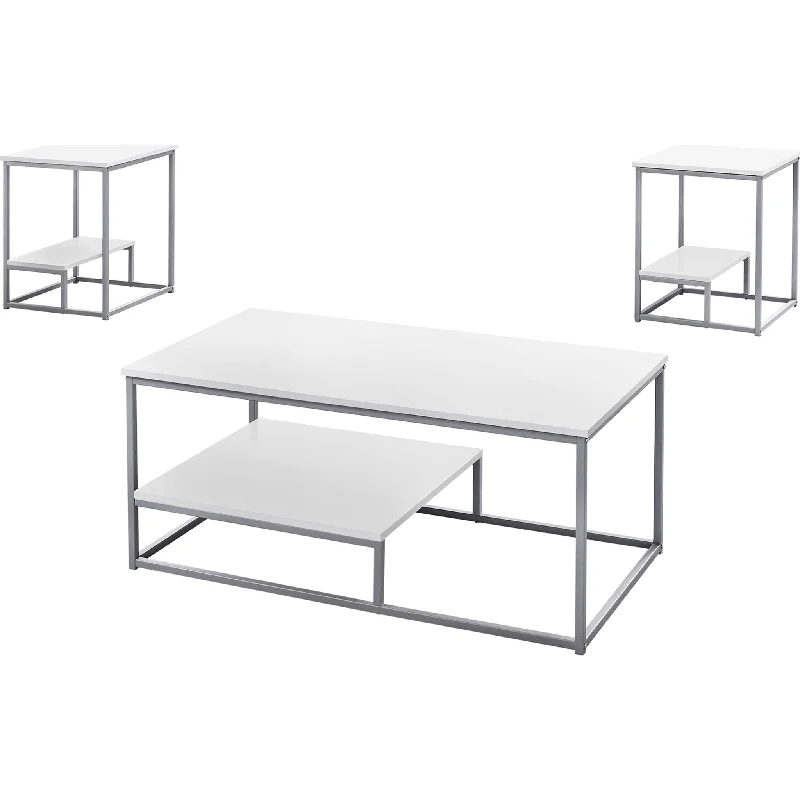 Arianna 3 Pack Tables - White