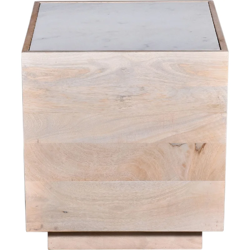 Avani End Table - White Marble