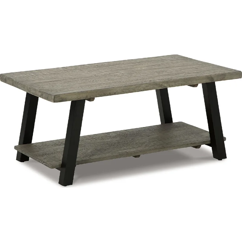 Brennegan Coffee Table - Gray/Black