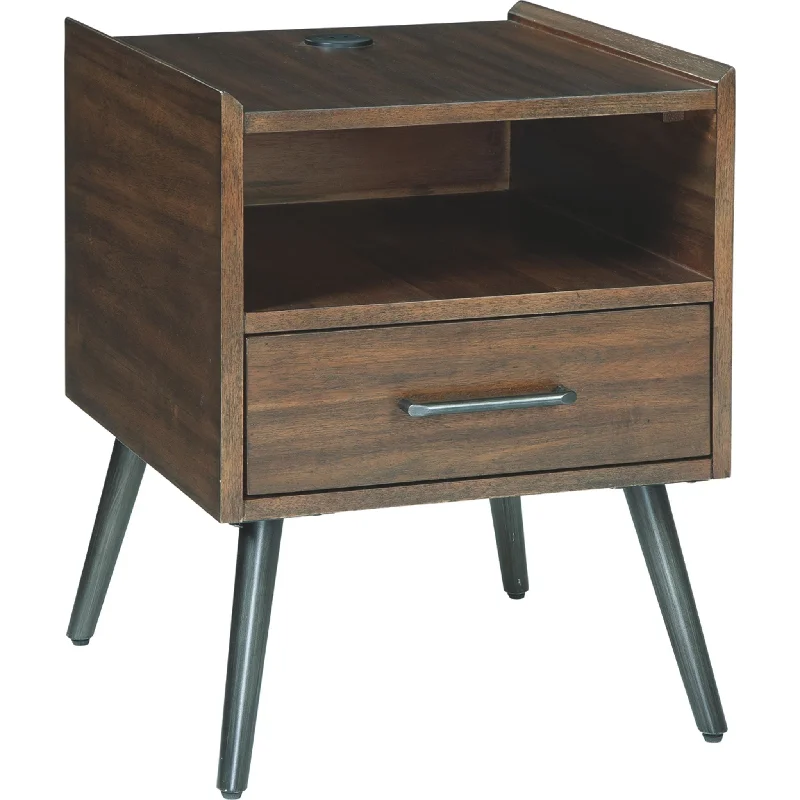 Calmoni End Table - Brown