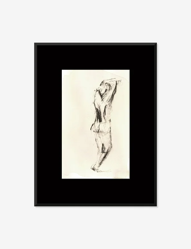 Charcoal Nudes 3 Wall Art by ZBC House