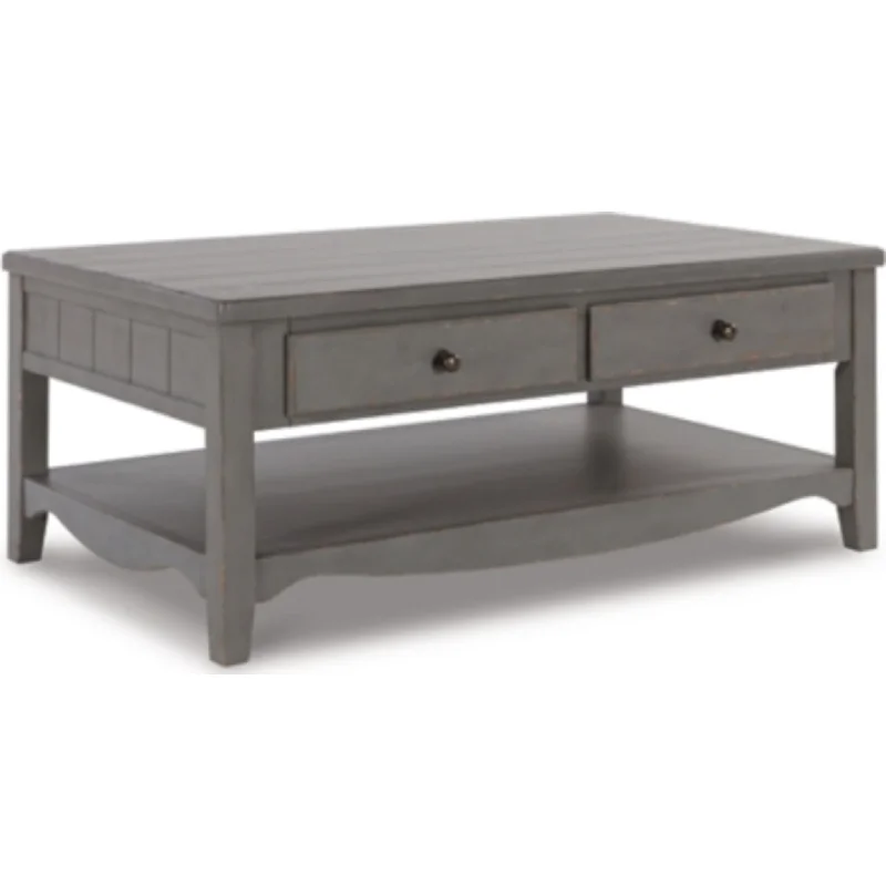 Charina Coffee Table - Antique Gray