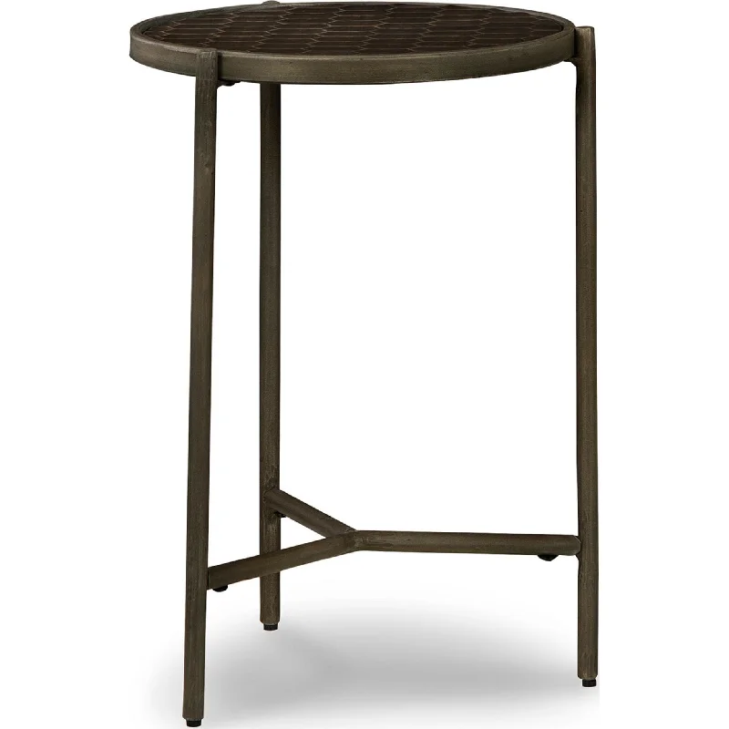 Doraley Chair Side End Table - Brown/Gray