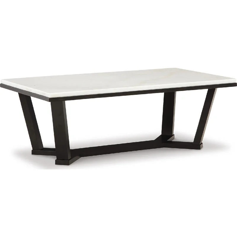 Fostead Coffee Table - White/Espresso