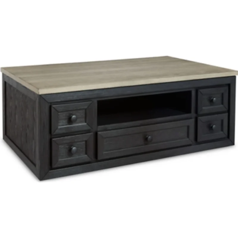 Foyland Coffee Table - Black/Brown