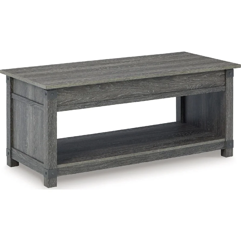 Freedan Coffee Table - Grayish Brown