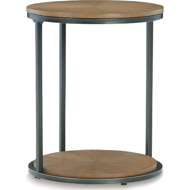 Fridley End Table - Brown/Black