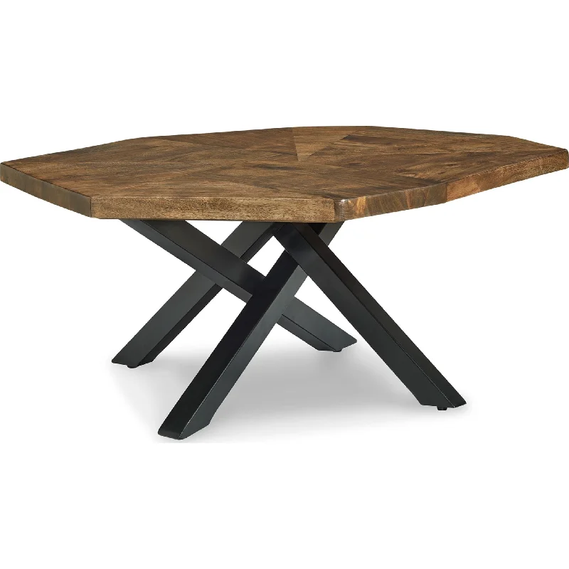 Haileeton Coffee Table - Brown/Black