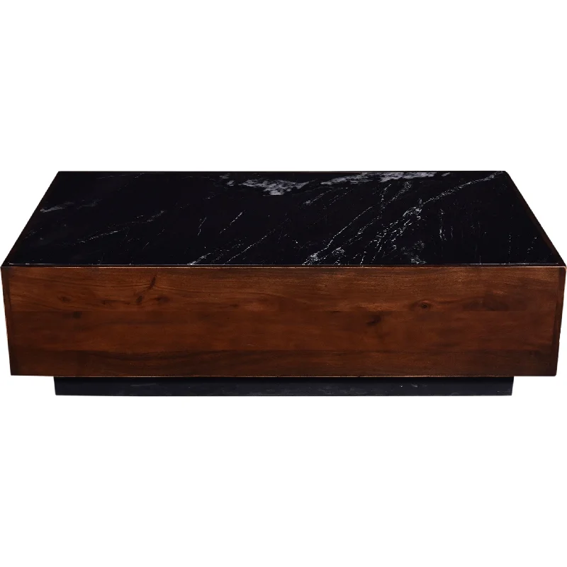 Ishani Coffee Table - Royal Brown/Black Marble