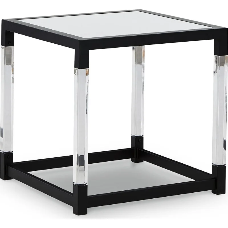 Nallynx End Table - Metallic Gray