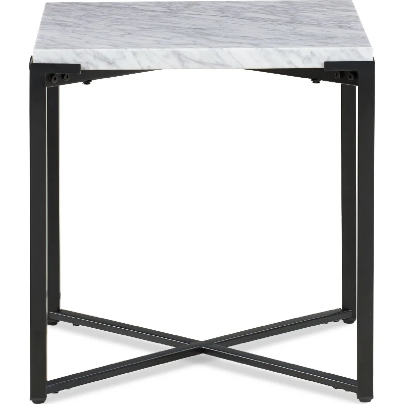 Saxon End Table - Matte Black