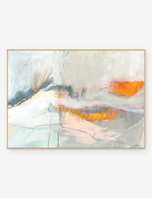 Strokes of Tangerine Wall Art by Mary Elizabeth Peterson