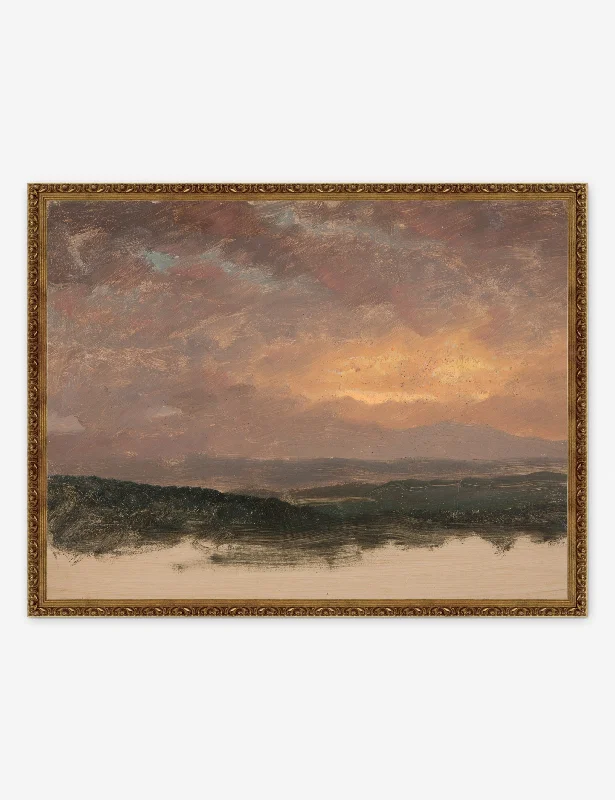 Sunset over the Catskills Print