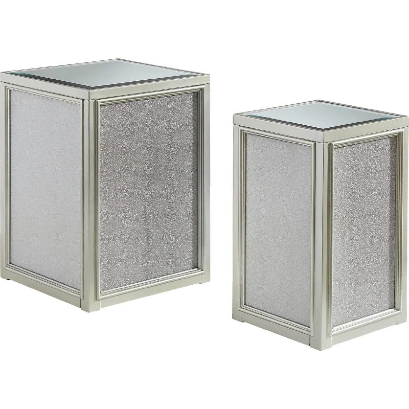 Traleena Nesting End Table (Set of 2) - Silver Finish