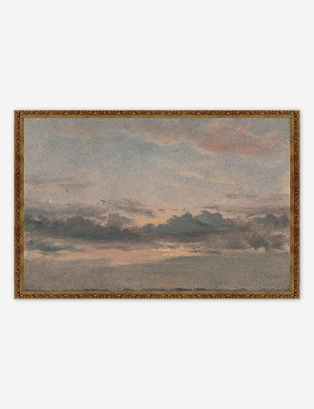 Yale, A Cloud Study, Sunset Print