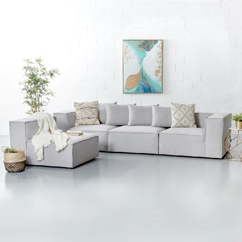 MASON - Light Grey Modular Set (4 piece)